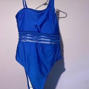 Blue swimsuit